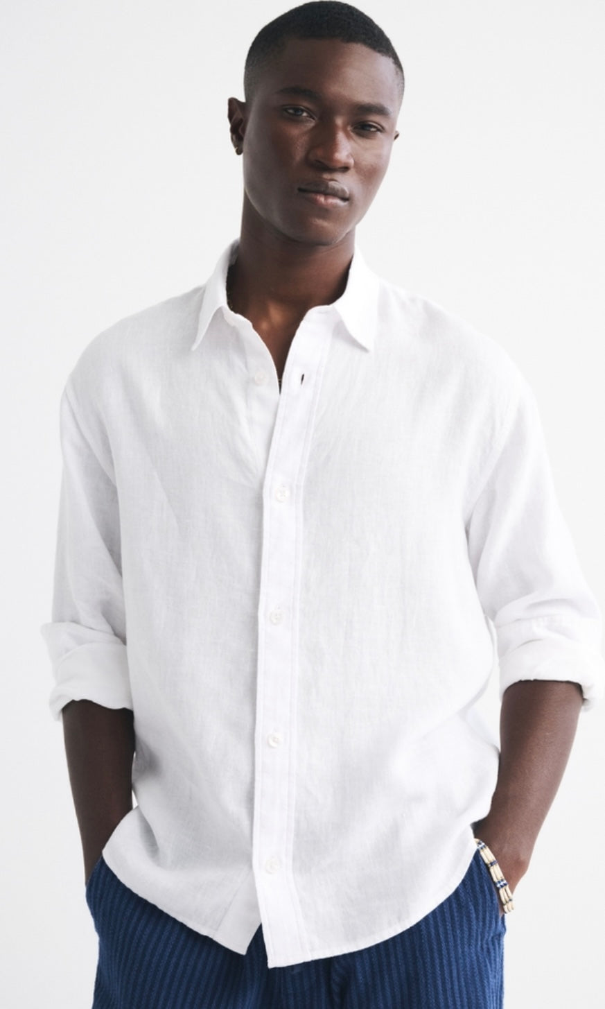 Linen Button-Up Shirt